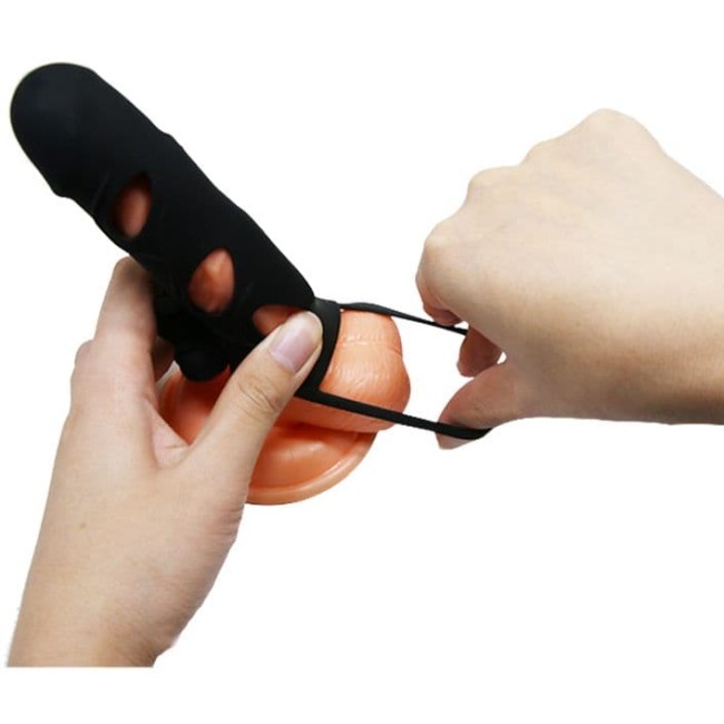  Силиконовая вибронасадка на пенис «Pretty Love»