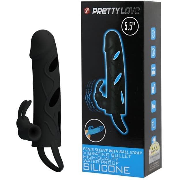  Силиконовая вибронасадка на пенис «Pretty Love»