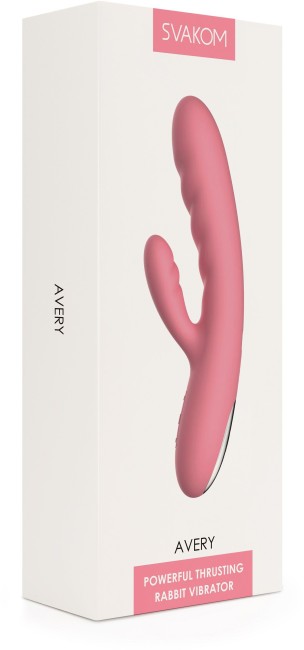 Розовый вибратор-кролик с пульсирующими движениями головки «Avery» от «Svakom» Розовый вибратор-кролик с пульсирующими движениями головки «Avery» от «Svakom»