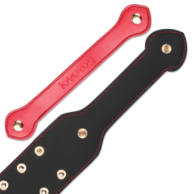 Чёрный паддл с шнуровкой «Rebellion Reign Paddle Dual-Branch» от «Lovetoy» Чёрный паддл с шнуровкой «Rebellion Reign Paddle Dual-Branch» от «Lovetoy»