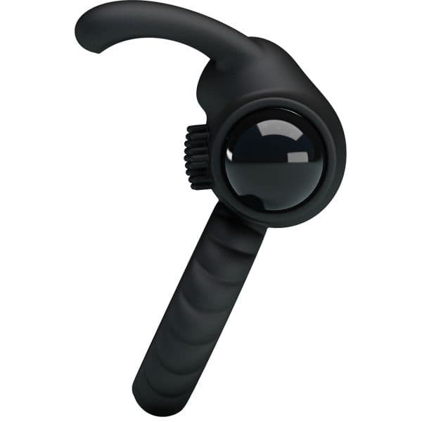 Эрекционное виброкольцо с клиторальной щеточкой «Eudora»