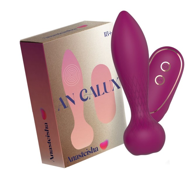 Сливовая анальная пробка с пультом управления «AN Calyx» от «Anasteisha» Сливовая анальная пробка с пультом управления «AN Calyx» от «Anasteisha»