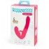 Розовый безремневой страпон «Strap-on » от «Happy Rabbit»