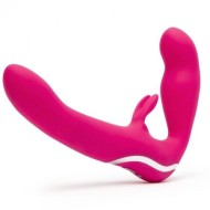 Розовый безремневой страпон «Strap-on » от «Happy Rabbit»