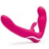 Розовый безремневой страпон «Strap-on » от «Happy Rabbit»