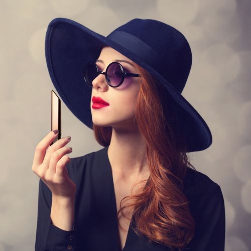 Золотистая вибропуля со скошенным кончиком «Bamboo» 