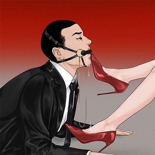 Кляп-бондаж «Adjustable Leather Head Restraint Harness Mouth Gag With Leash» от «UPKO» 