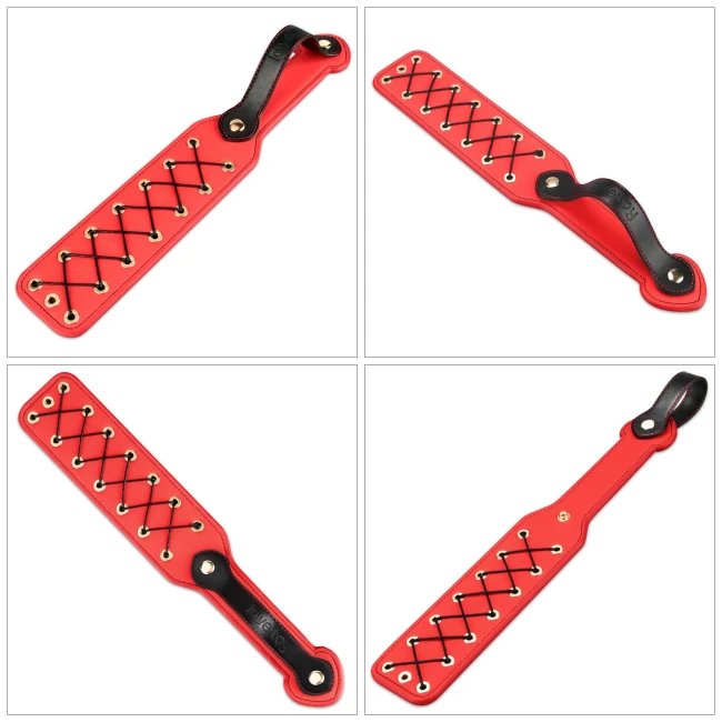 Красный паддл с шнуровкой «Rebellion Reign Rope Paddle» от «Lovetoy» Красный паддл с шнуровкой «Rebellion Reign Rope Paddle» от «Lovetoy»