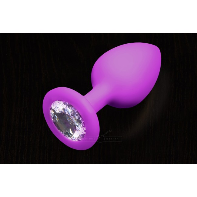 Маленькая силиконовая пробка с кристаллом