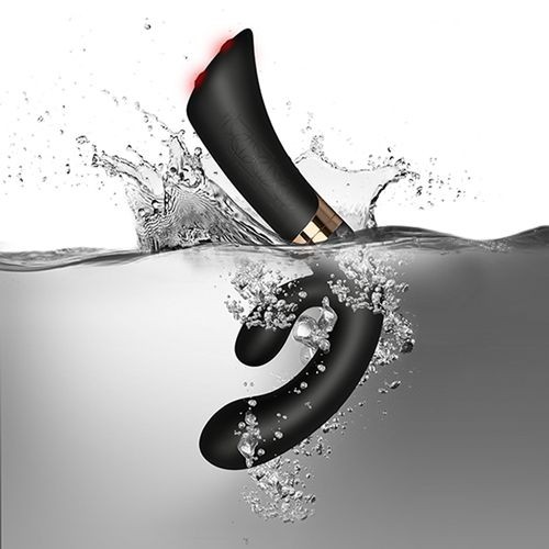 Черный вибратор-кролик «Fuzion Enigma» 