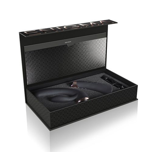 Черный вибратор-кролик «Fuzion Enigma» 