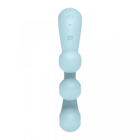 Мультифункциональный вибратор для тройной стимуляции «Tri Ball 2» от «Satisfyer» (голубой)
