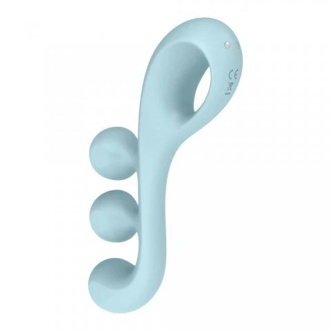 Мультифункциональный вибратор для тройной стимуляции «Tri Ball 2» от «Satisfyer» (голубой)