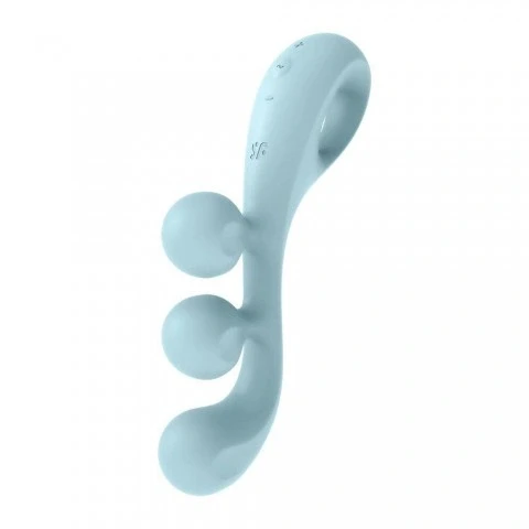 Мультифункциональный вибратор для тройной стимуляции «Tri Ball 2» от «Satisfyer» (голубой)