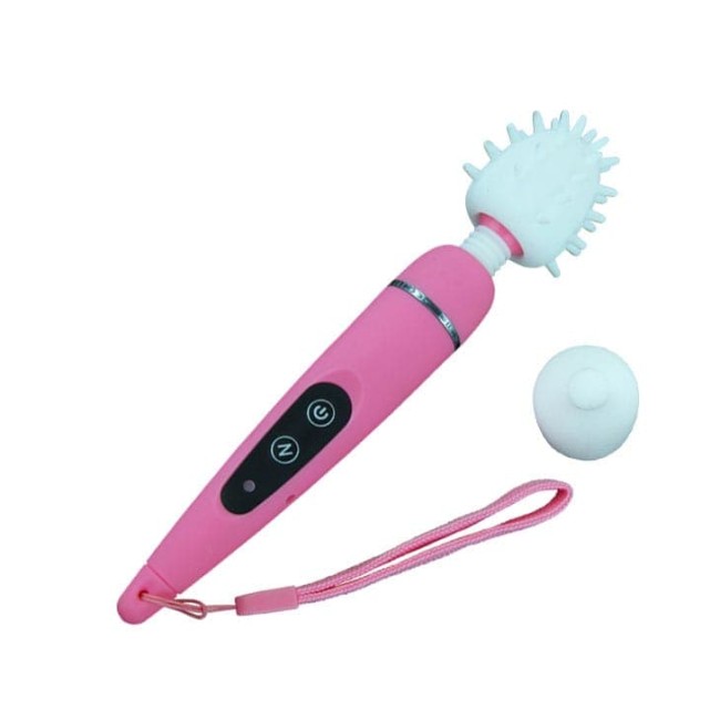 Вибромассажер с 3-мя насадками, 10 скоростей вибрации Вибромассажер с 3-мя насадками, 10 скоростей вибрации