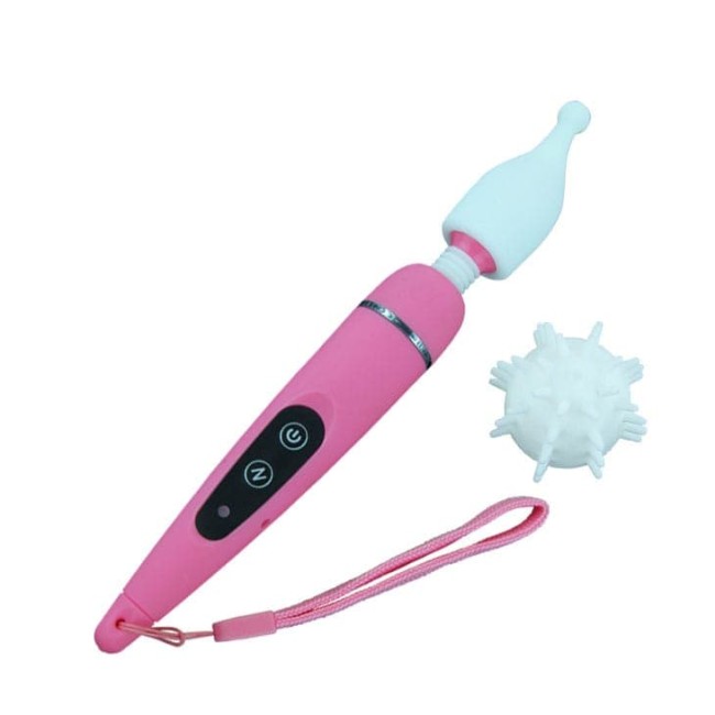 Вибромассажер с 3-мя насадками, 10 скоростей вибрации Вибромассажер с 3-мя насадками, 10 скоростей вибрации