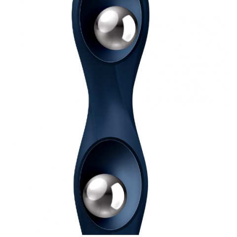 Темно-синий фаллоимитатор «Double Ball-R» от «Satisfyer» 