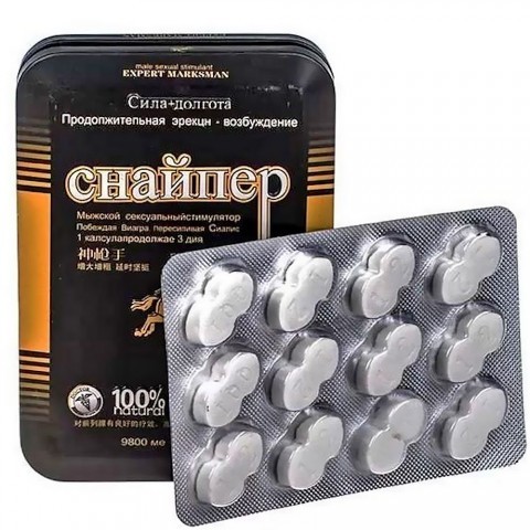 Мужской возбудитель «Снайпер» 12 шт. Мужской возбудитель «Снайпер» 12 шт.