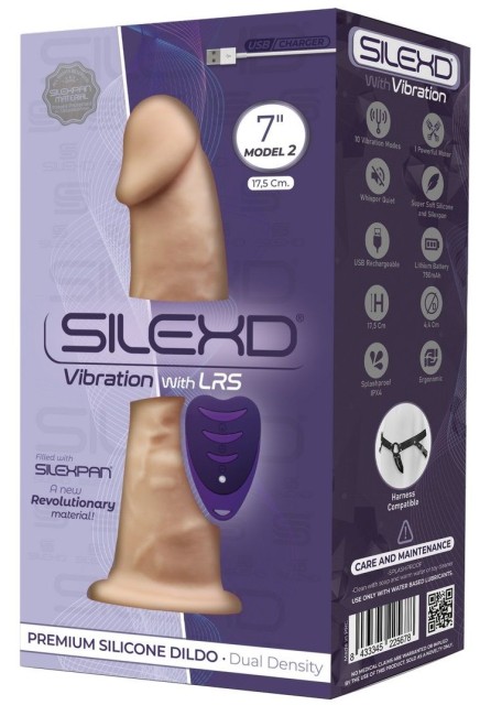 Реалистичный вибратор пультом ДУ «Model 2» от «SILEXD» (17,5 см) 