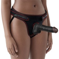 Чёрный женский страпон на трусиках «Ingen» от «Lovetoy» (15,5 см)