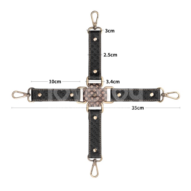 Набор фиксаторов (наручники, оковы для ног) «Rebellion Reign Hogtie Set» от «Lovetoy»