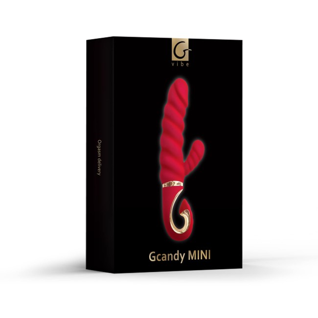Витой вибратор с клиторальным стимулятором «Gcandy Mini» от «Gvibe»