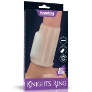 Белая насадка на пенис с вибрацией «Ridge Knights Ring» от «Lovetoy»