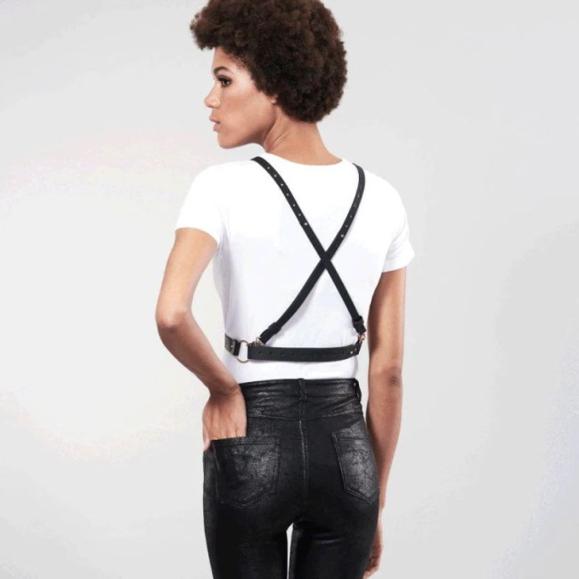 Портупея «Cross Cleavage Harness» от «Bijoux Indiscrets» (чёрный)