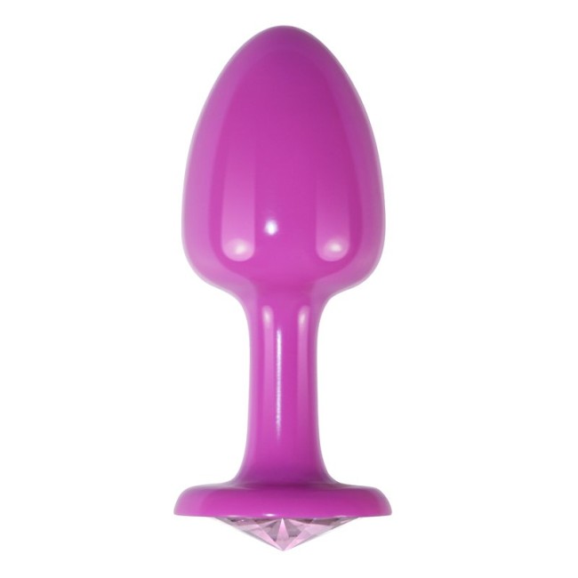 Розовая металлическая анальная пробка от «Lovetoy» Розовая металлическая анальная пробка от «Lovetoy»