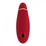 Стимулятор клитора бесконтактный «Premium» от «Womanizer» (красный/золотой)