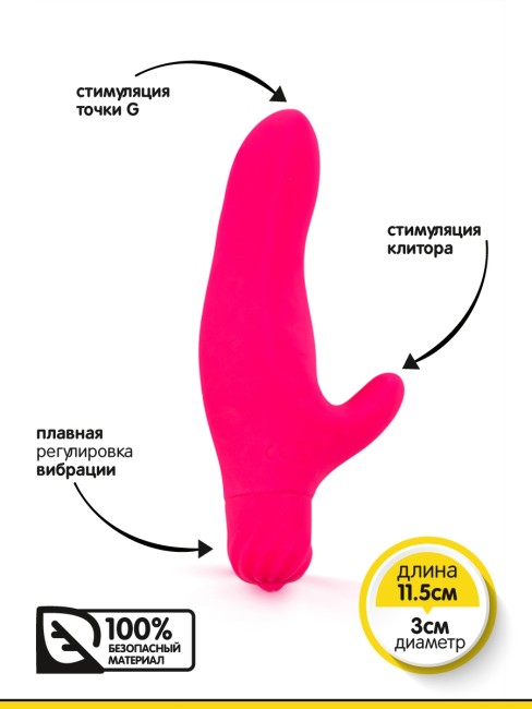 Вибратор для стимуляции клитора и точки G (7 см) Вибратор для стимуляции клитора и точки G (7 см)