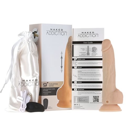 Вибратор-толкатель Naked Addiction Realistic (15 см)