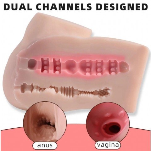 Реалистичный двойной мастурбатор «Cindy Vagina & Ass» от «NLONELY»