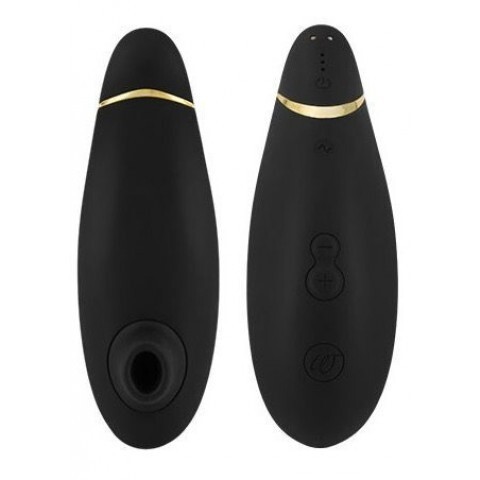 Бесконтактный клиторальный стимулятор «Premium» от «Womanizer» (черный/золотой)