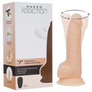 Вибратор Naked Addiction Realistic Rotating Dildo with Remote control