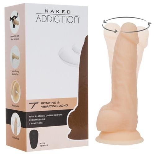 Вибратор Naked Addiction Realistic Rotating Dildo with Remote control Вибратор Naked Addiction Realistic Rotating Dildo with Remote control