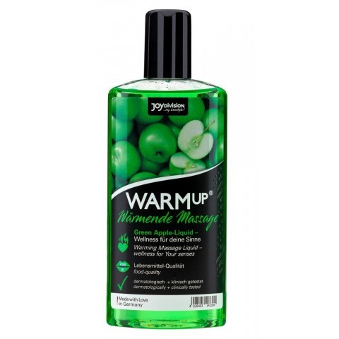Массажное масло WARMup Green Apple с ароматом яблока (150 ML) Массажное масло WARMup Green Apple с ароматом яблока (150 ML)