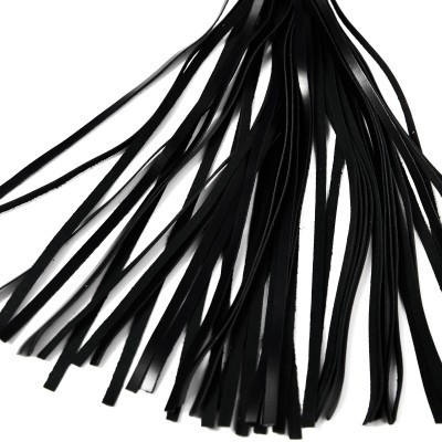 Флоггер из черной кожи с прошивкой от «Crazy Handmade» CH-4015