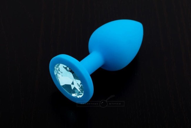 Маленькая силиконовая пробка с кристаллом