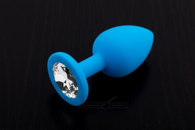 Маленькая силиконовая пробка с кристаллом