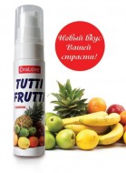 Съедобная гель-смазка TUTTI-FRUTTI со вкусом экзотических фруктов 30 ML
