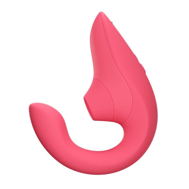 Розовый вибромассажер для двойной стимуляции «Blend» от «Womanizer»