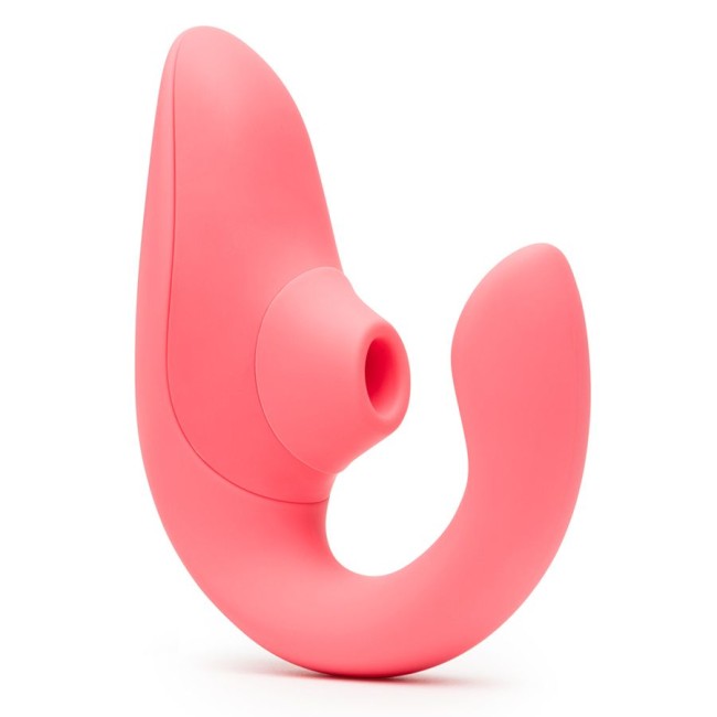 Розовый вибромассажер для двойной стимуляции «Blend» от «Womanizer»