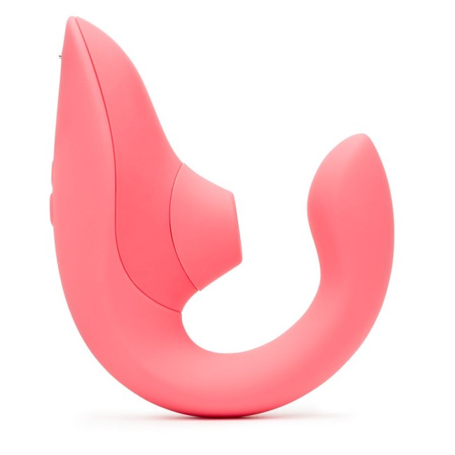 Розовый вибромассажер для двойной стимуляции «Blend» от «Womanizer»