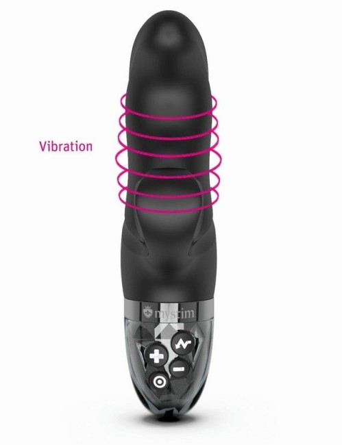 Чёрный вибратор-кролик с электростимуляцией «Hop Hop Bob» от «Mystim» Чёрный вибратор-кролик с электростимуляцией «Hop Hop Bob» от «Mystim»