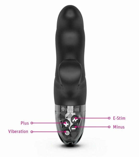 Чёрный вибратор-кролик с электростимуляцией «Hop Hop Bob» от «Mystim» Чёрный вибратор-кролик с электростимуляцией «Hop Hop Bob» от «Mystim»