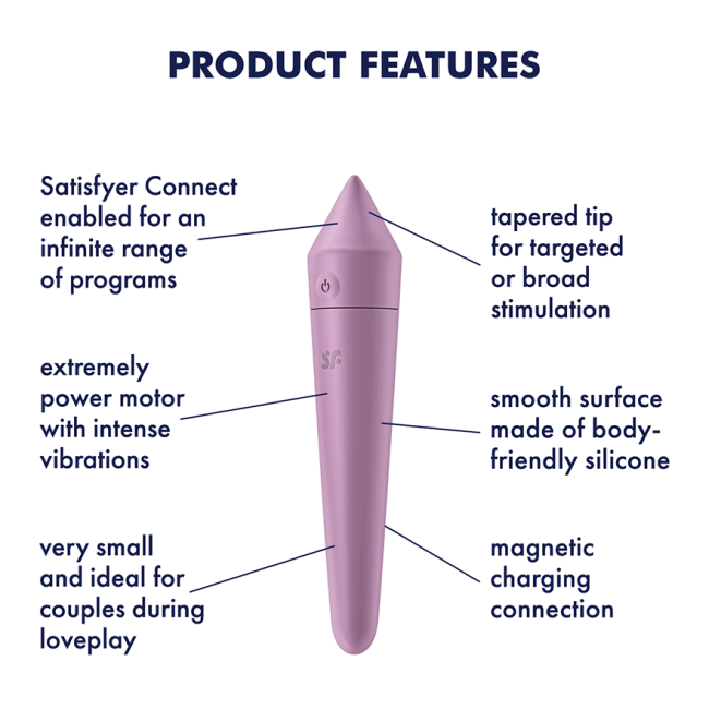 Мини-вибратор «Ultra Power Bullet 8» от «Satisfyer»  