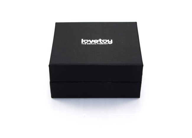 Серебристая металлическая анальная пробка с кристаллами от «Lovetoy» 