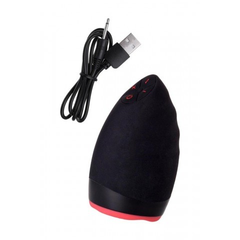 Перезаряжаемый мастурбатор Erotist Lava с подогревом (Чёрный)