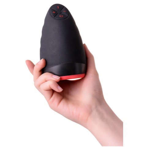 Перезаряжаемый мастурбатор Erotist Lava с подогревом (Чёрный)